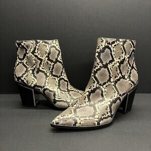 Snake Print Ankle Boots Circus By Sam Edelman Whistler Womens Size 7.5 Western